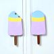 Handcrafted Acacia Wood Ice Cream Handles Set